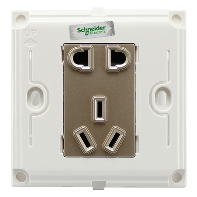 施耐德暢意系列單聯(lián)電話電腦插座 簡(jiǎn)約設(shè)計(jì)，可靠連接